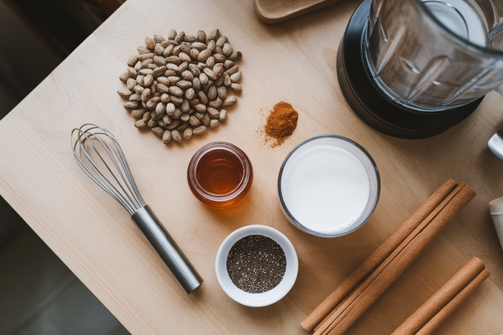 Ingredients for Lotus Seed Honey Drink