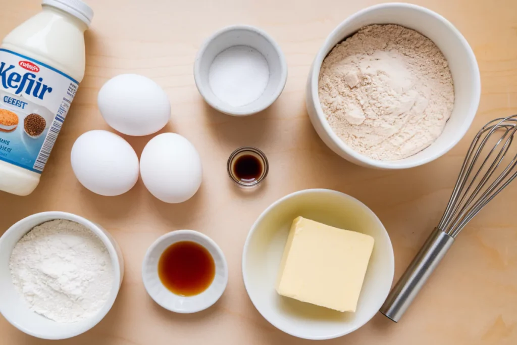 Ingredients for Kefir Sheet Cake