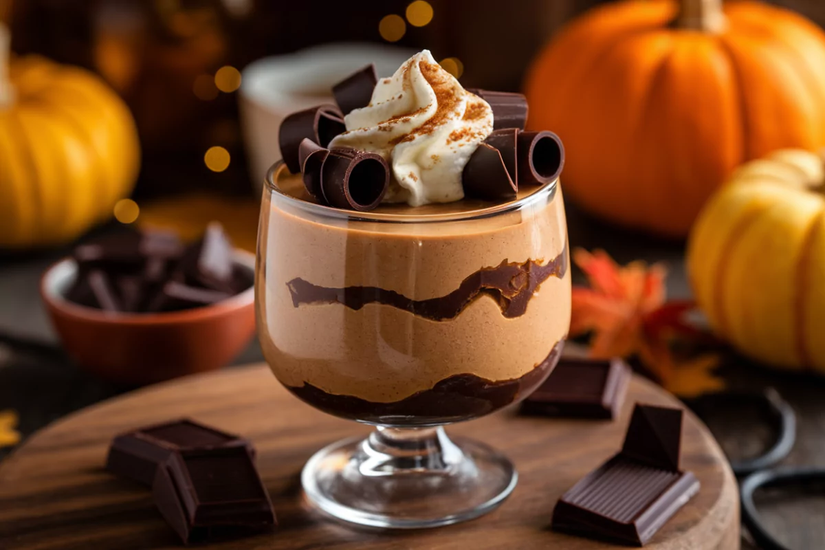 Creamy Pumpkin Puree and Dark Chocolate Mousse Recipe