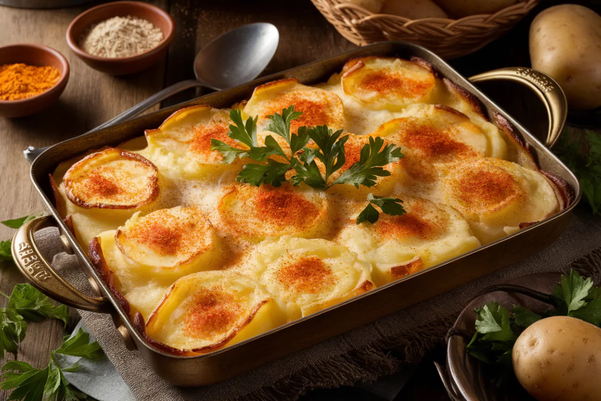 Scalloped Potatoes with Cheese Powder