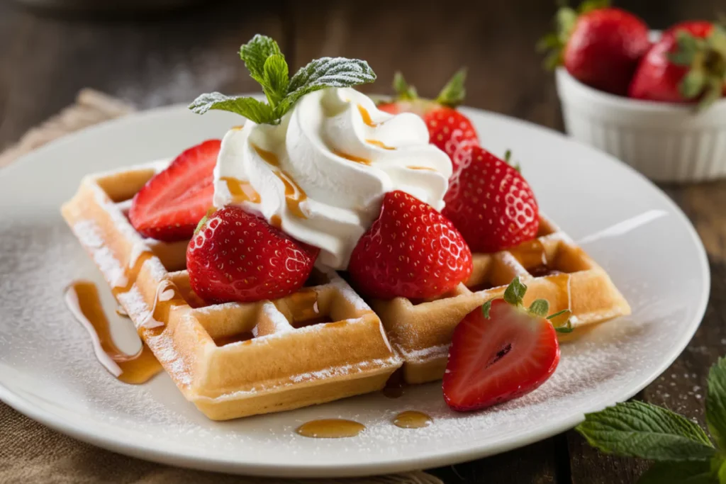 Waffles and Strawberries